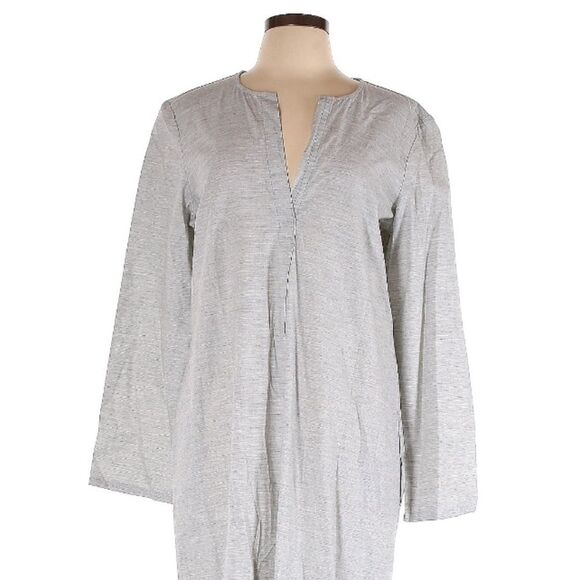 Ocean+Main 100% Cotton Upcycled Classic Cotton Maxi Tunic Dress with Pockets L - Picture 4 of 16